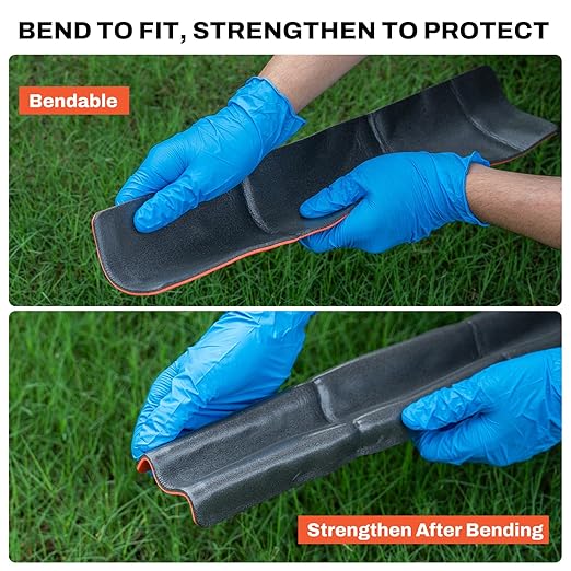 RHINO RESCUE First Aid Splint 36" X 4.3" Orange-Gray, Keep Bones in Position (2, Folded)