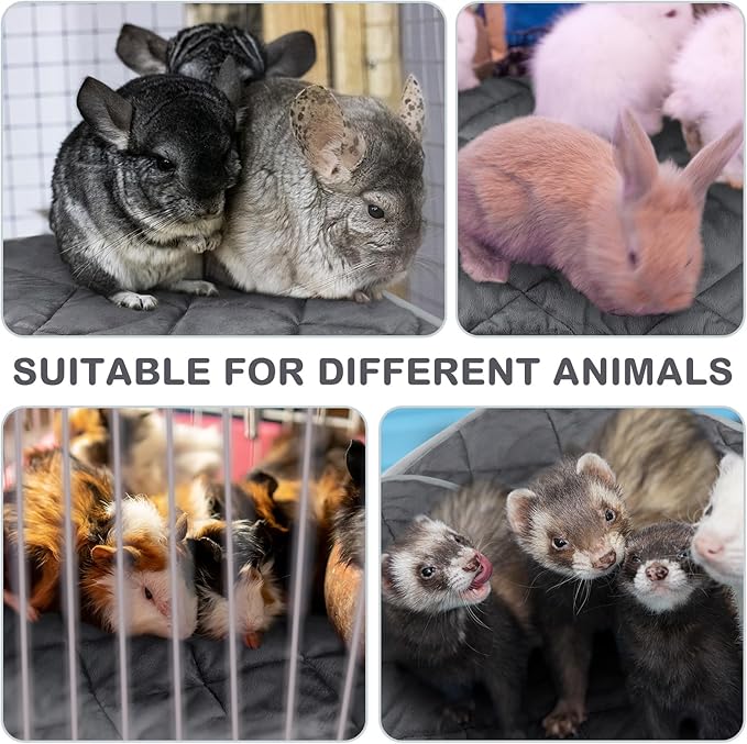 8 Pack Self Heating Cat Mat Self Warming Cat Bed 20"x16" Extra Warm Thermal Pet Bed Mat Reflects Body Heat Washable Dog Crate Pad for Indoor Outdoor Pets(Gray)