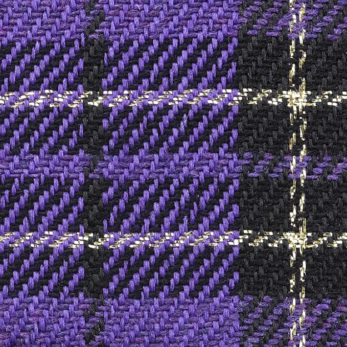 GAMUDA Small Dog Harness Collar and Leash Set, Step in No Chock No Pull Soft Mesh Adjustable Dog Vest Harnesses Plaid Reflective for Dogs Puppy Cats Kitten Rabbit (Purple, XXS)