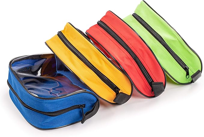 Scherber Fully-Stocked First Responder Professional Advanced EMT/EMS Trauma Kit | HSA/FSA Approved | Reflective Bag w/10+ Compartments, Zippered Pockets & 250+ First Aid Supplies (Orange)