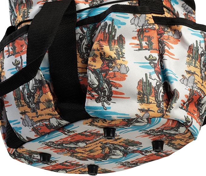 Weaver Leather Horse Grooming Kit, 7-piece Brush Set with Organizer Tote Bag, Equine Care, Grooming Supplies, Bucking Bronc