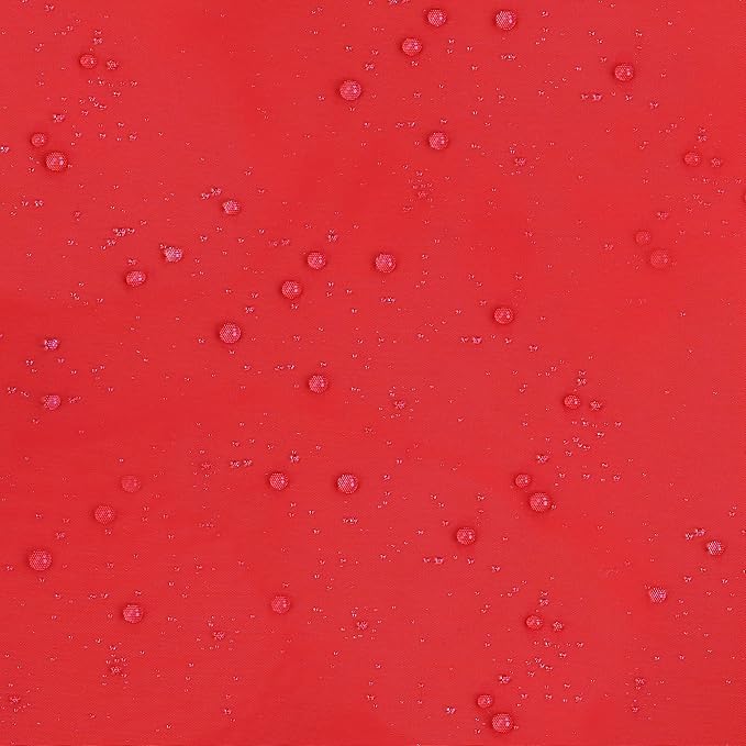 Dog Raincoat for Medium Dogs Waterproof Hooded Rain Jacket with Reflective Strips Leash Hole & Poncho Adjustable Fit (Red,L)