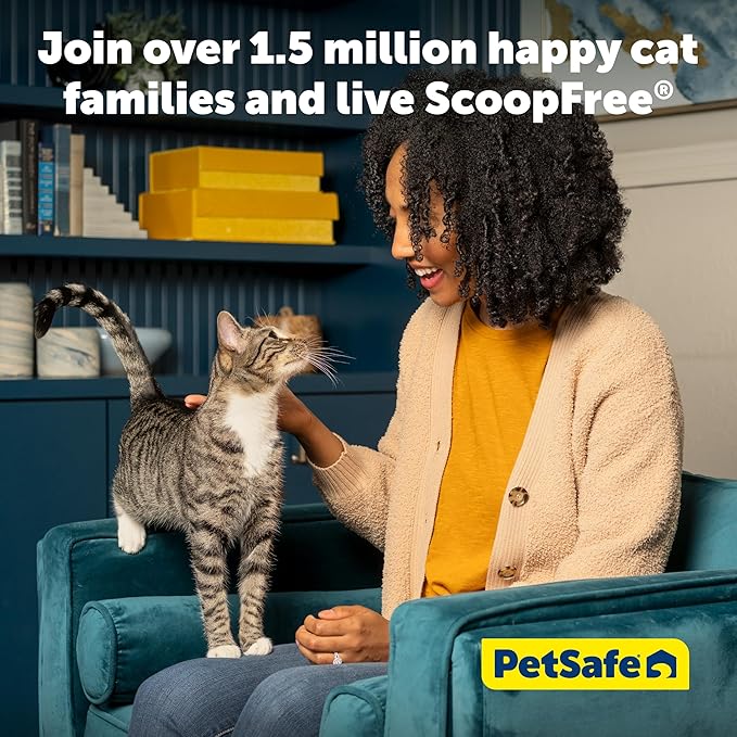 PetSafe ScoopFree OpenSky Automatic Self-Cleaning Cat Litter Box - Hands-Free Cleaning - Odor Control Litter System - App Controlled with Health Monitoring - Multi-Cat Compatible