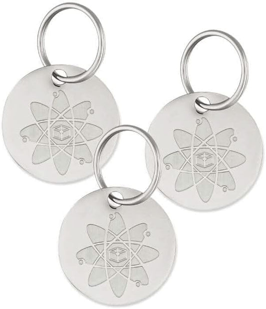 Natural Flea & Tick Repellent Collar Tag for Dogs & Cats – BioPower Pet Shield – Safe for Pets When Used as Directed – Lasts 1 Full Year - Small Tag (<10 Lbs) - 3 Pack