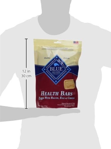 Blue Buffalo Health Bars Crunchy Dog Biscuits, Oven-Baked With Natural Ingredients, Bacon, Egg & Cheese , 16-oz Bag