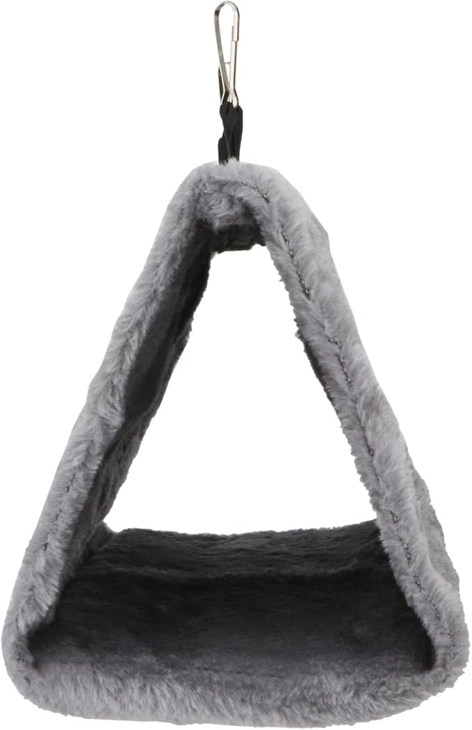 Wontee Bird Nest House Warm Bird Bed Hanging Hammock Snuggle Hut for Budgies Parakeets Caique Senegal Quaker Parrots Cockatiels Conures (Grey)