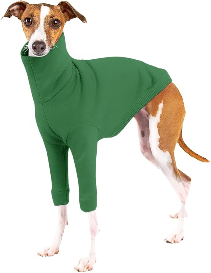 Dog Fleece Sweater Turtleneck Long Sleeve Pullover Sweatshirt Warm Puppy Clothes for Small Medium Dogs