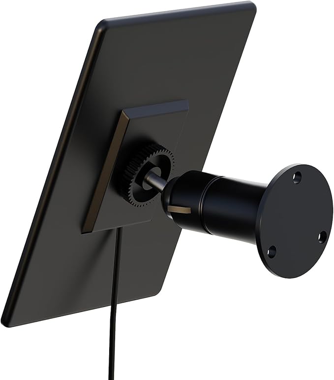 3W Solar Panels for Bird Feeder Camera only, USB-C Port Outdoor Rechargeable Battery, IP65 Waterproof, 360° Swivel Bracket-Black