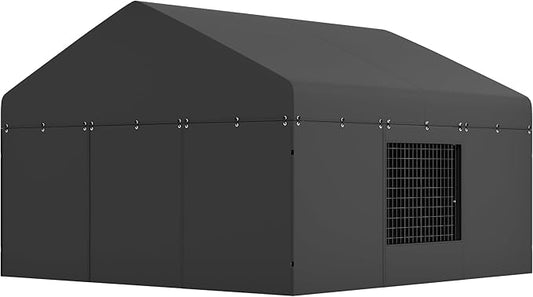 Outdoor Dog Kennel Cover 118" W x 118" D x 72.5" H