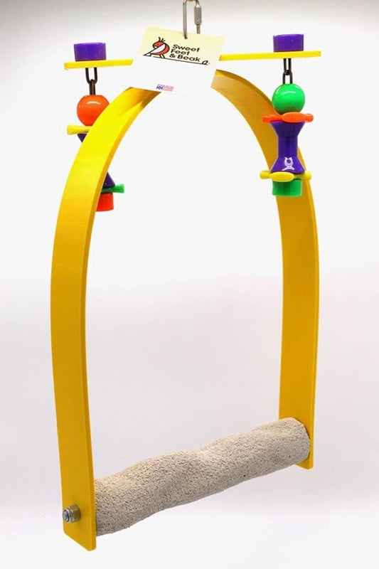 Small Whirly Bird - Perfect Cage Toy Stimulates Visual and Physical Activity - Safe, Non-Toxic, Cage Accessories for Large Birds