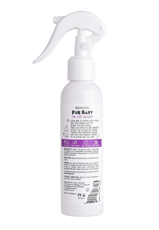 Bench Fur Baby Fur-Ever Awesome Pet Cologne 140 ml (Floral-Woody-Powdery)