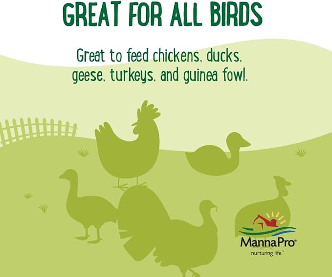 Manna Pro Farmhouse Favorites – Garden Treat Thyme – Premium Grains for Poultry – Made with Oregano & Thyme – Real Veggie Poultry Feed Supplement – 4lb Bag