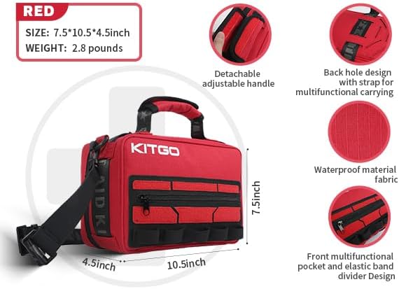 Large First Aid Kit，Molle System Detachable Multi-Purpose Emergency Medical Kit for Home, Car, Camping Outdoor Emergency.