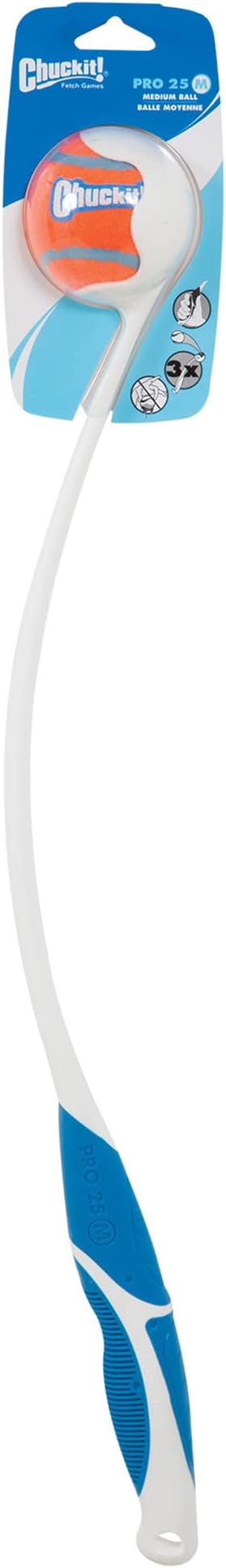 Chuckit! Dog Ball Launcher - Pro 25" with Medium (2.5"), Dog Fetch Ball Thrower, For Dogs 20-60 Pounds, Made in USA