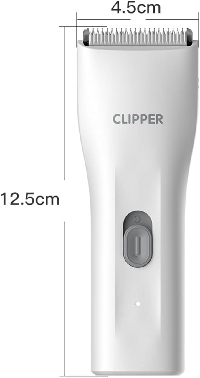 Dog Grooming Cilppers,Handy & Powerful Pet Electric Hair Trimmer Kits Waterproof Cordless Rechargeable Grooming Shavers for Small Dogs and Cats White