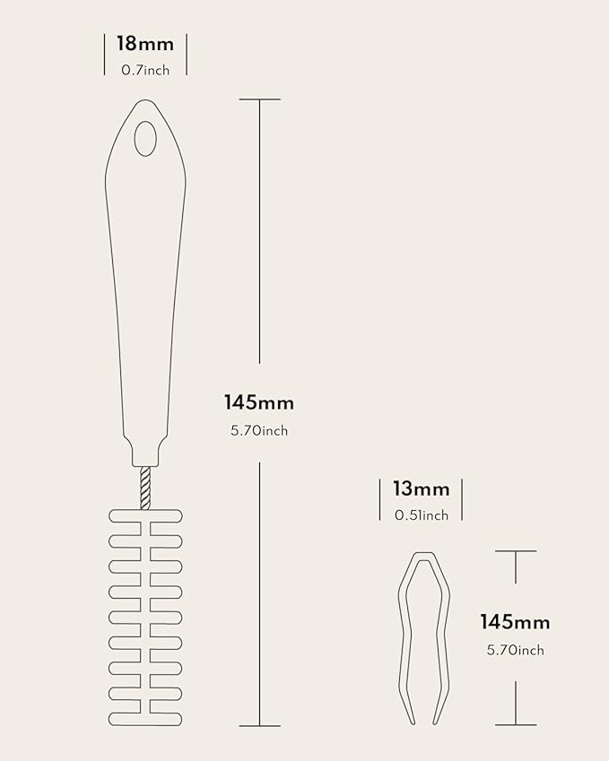 Homerunpet Pet Water Fountain Cleaning Kit, Brush and Tweezers, Fit Most Pet Water Fountains