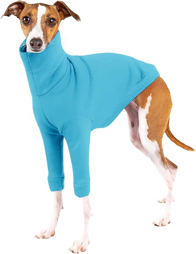 Dog Fleece Sweater Turtleneck Long Sleeve Pullover Sweatshirt Warm Puppy Clothes for Small Medium Dogs