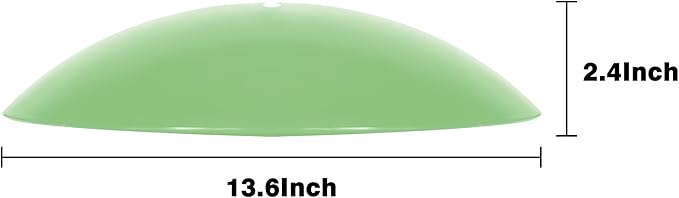 13" Bird Feeder Rain Guard, Hummingbird Feeder Shade Dome Cover, Hanging Baffle for Bird Feeder Pole (Light Green), 2 Pack