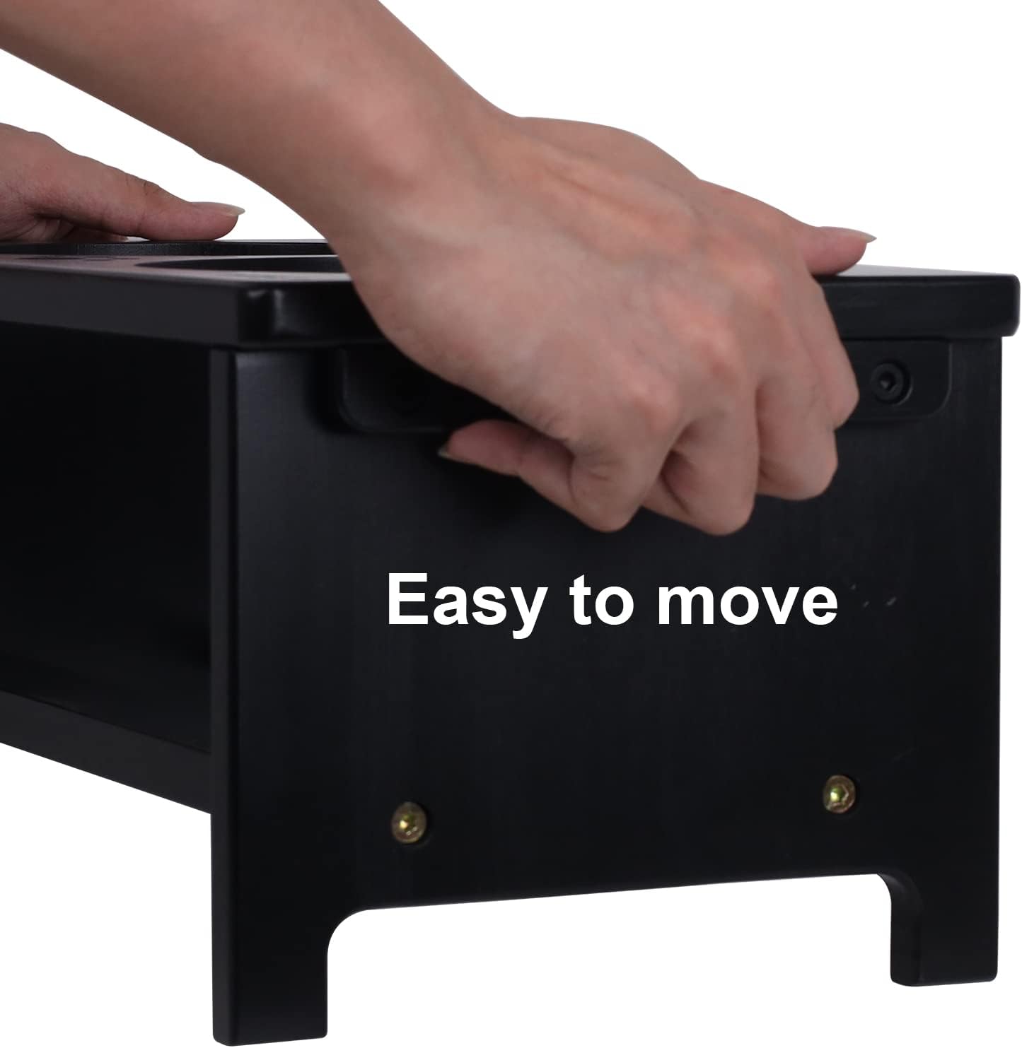 HTB Elevated Dog Bowls,Raised Dog Bowl Stand with 2 Stainless Steel Bowls,Elevated Raised Dog Bowls for Large Medium Small Sized Dogs