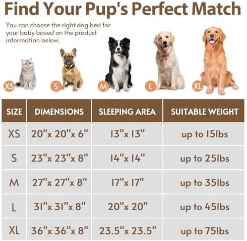 JOLLYVOGUE Calming Dog & Cat Bed for Large Dogs, Anti-Anxiety Donut Cuddler Cozy Soft Round Bed with Anti-Slip Bottom, Fluffy Faux Fur Plush Cushion Beds for Medium Dogs (36")