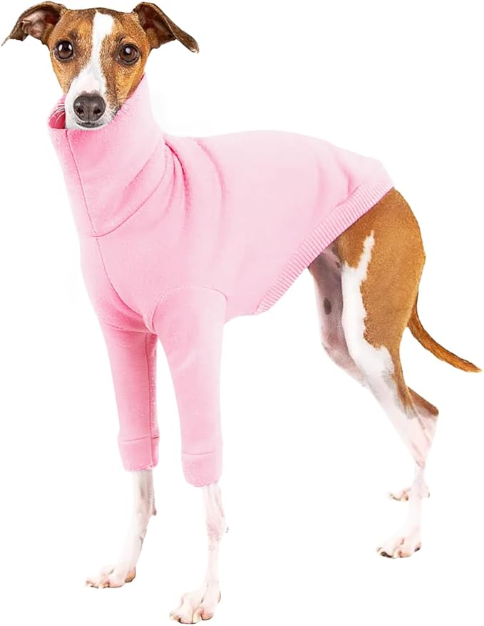 Dog Fleece Sweater Turtleneck Long Sleeve Pullover Sweatshirt Warm Puppy Clothes for Small Medium Dogs