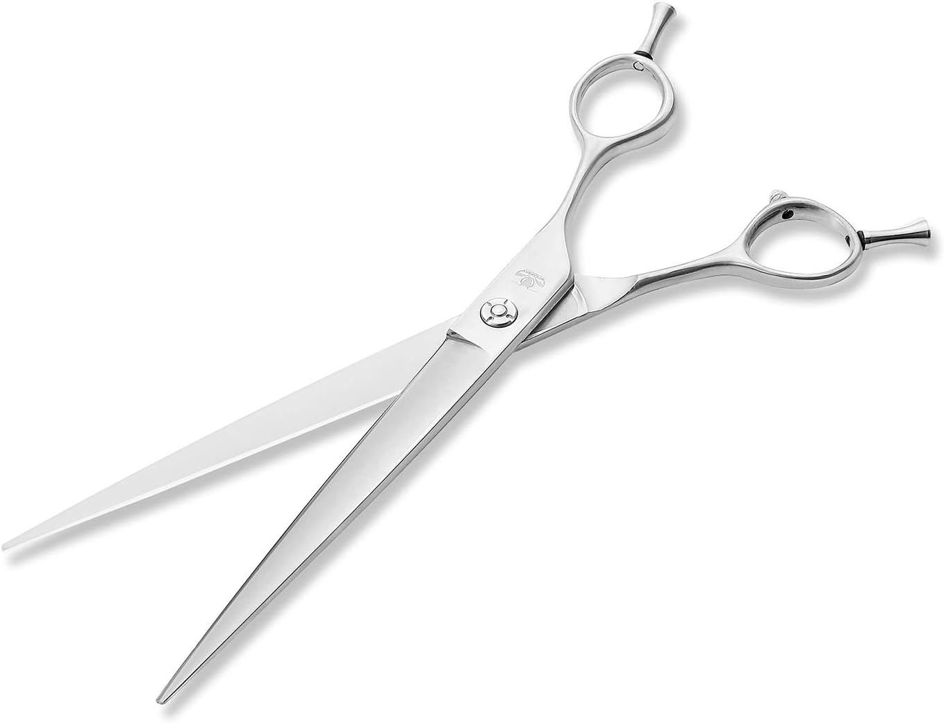 Dog Grooming Scissors, 8.0" Shears, Straight Scissors for Pet Hair Trimming. Matte Deluxe Dog Shears