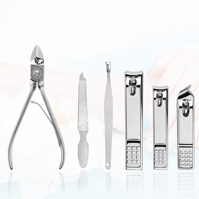 Nail Clippers Set 18 Pieces Stainless Steel Manicure Kit, Professional Grooming Kits, Nail Care Tools with Luxurious Travel Case