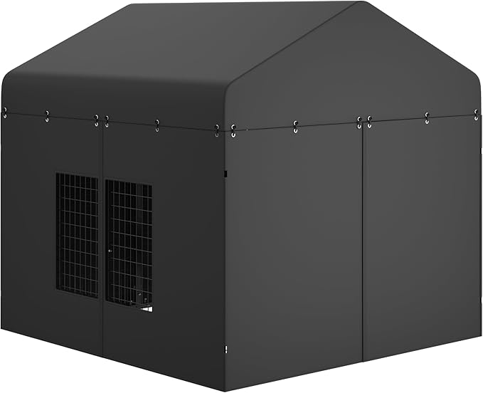 Outdoor Dog Kennel Cover 79" W x 79" D x 72.5" H