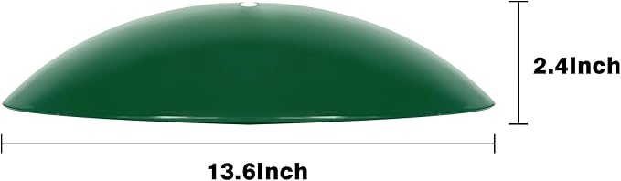13" Bird Feeder Rain Cover,Bird Feeder Dome,Hummingbird Feeder Squirrel Guard,Proof Bird Feeders Baffle, (Green), 2Pack