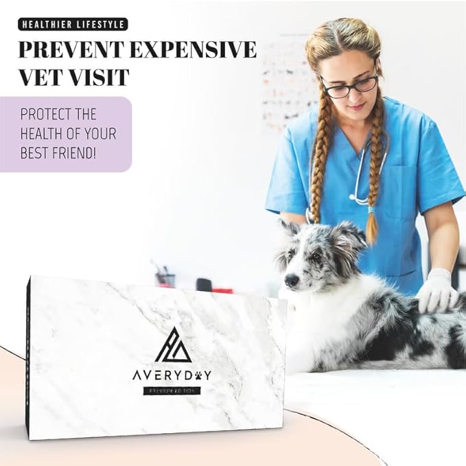 AVERYDAY Large Dog Bowls Elevated, 4 Height Adjustable Raised Dog Bowl Stand with 4 Stainless Steel Food and Water Bowls Set, Tall Dogs Feeding Station with Anti-Slip Base for Medium Large Breeds Dogs