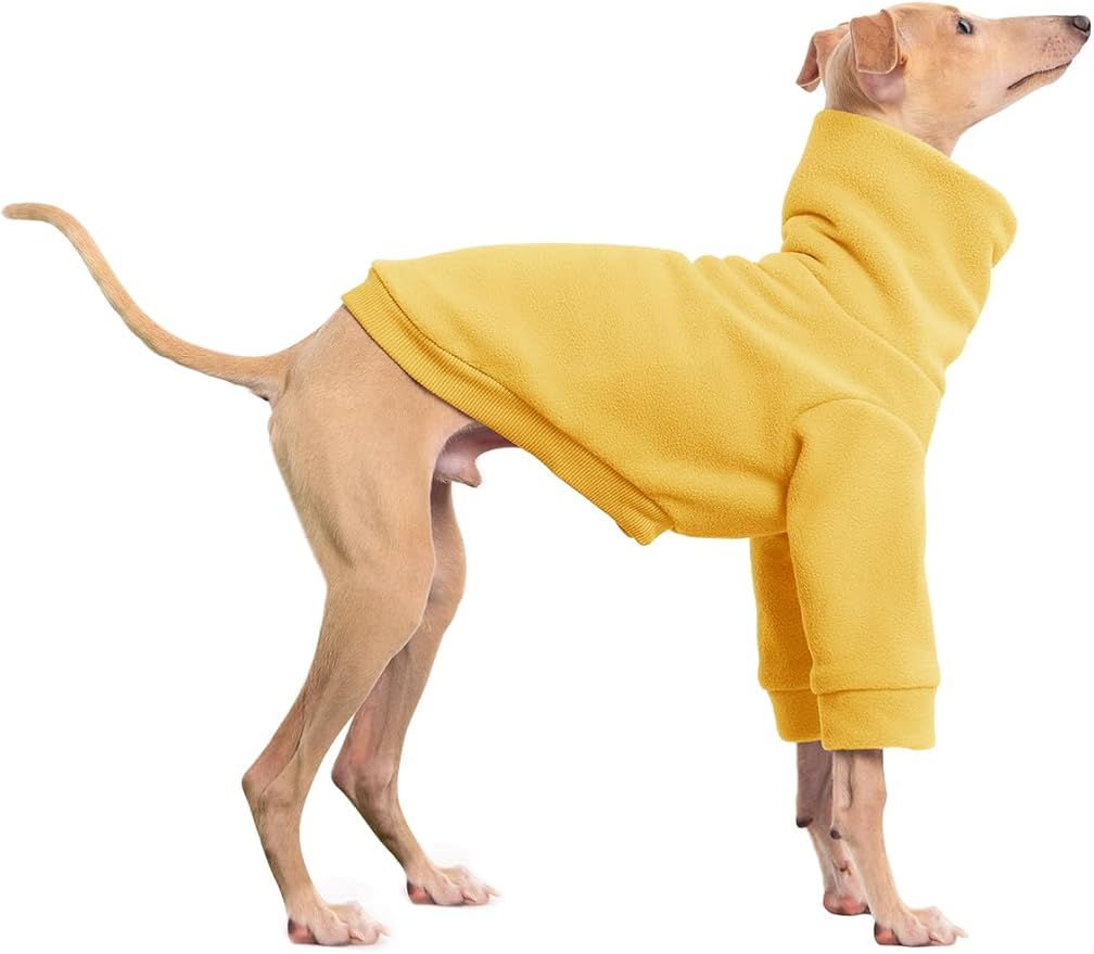 Dog Fleece Sweater Turtleneck Long Sleeve Pullover Sweatshirt Warm Puppy Clothes for Small Medium Dogs