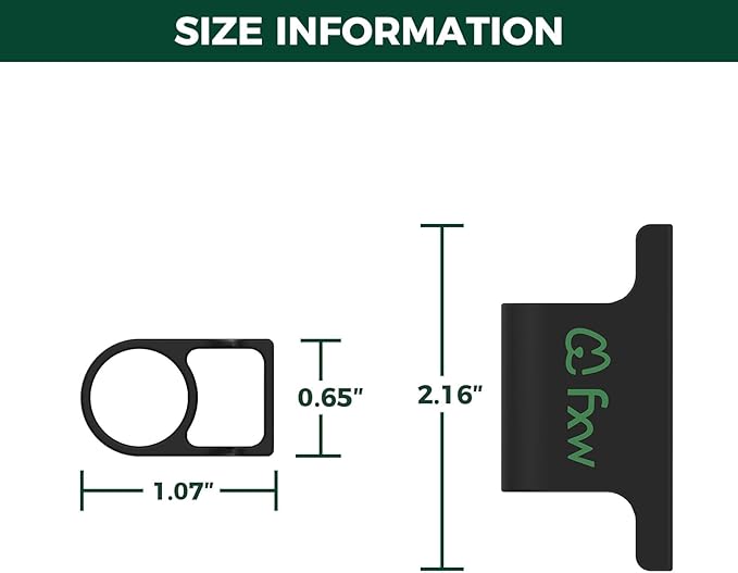 FXW Fence-to-Wall Anchor (Pack of 4) for Use with Dog Playpen in Yard, Garden, Doorways, Fireplace, Indoor/Outdoor, Fits All Heights of Playpen, Black│Patented