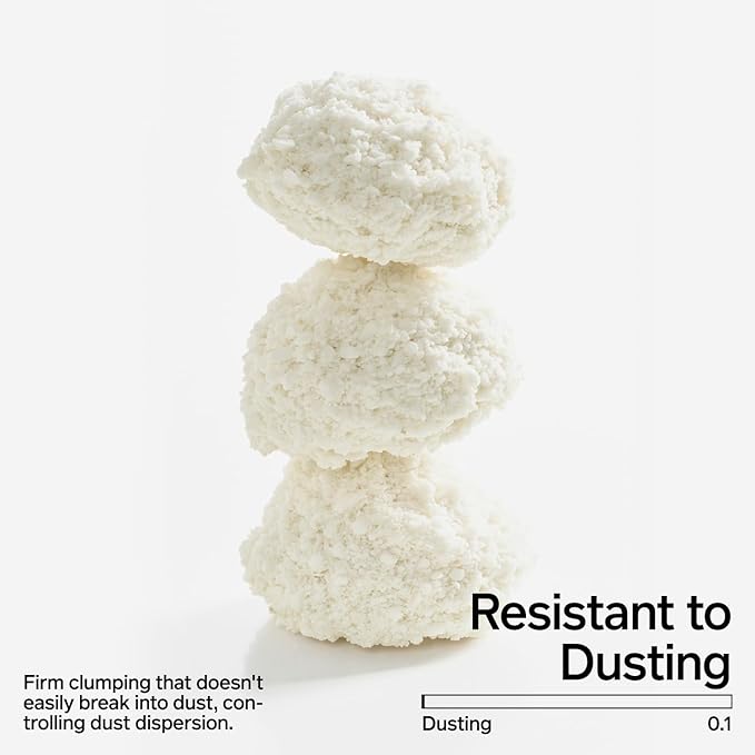 pidan Cassava Cat Litter clumping,Odor Control,Plant-Based Natural Ingredients,Ultra Absorbent and Fast Drying,No Dust,Unscented(5.3lb×1bag)