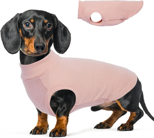 Dog Fleece Vest - Pink, XL - Sleeveless Lightweight Shirts | Warm and Stretchable Sweater for Dachshund Dogs,Sweatshirt Indoor Daily Wear,Small to Medum Dogs Clothes