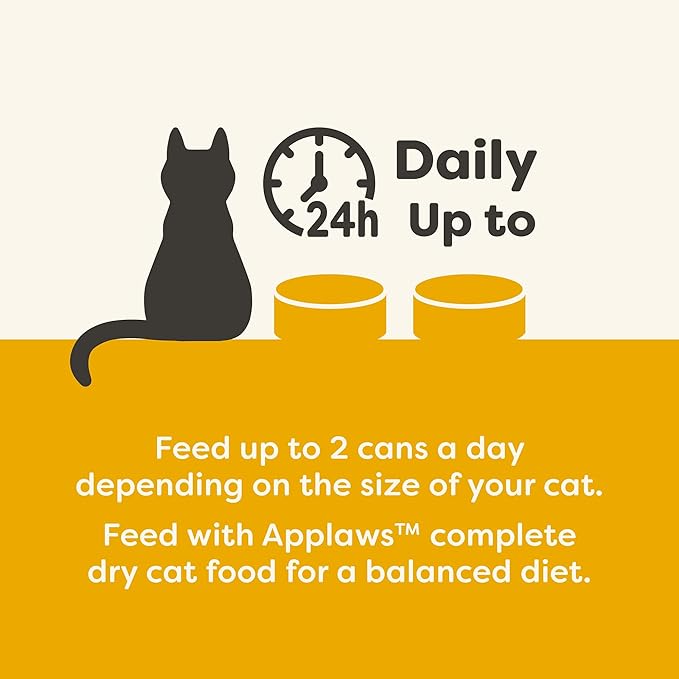 Applaws Natural Wet Cat Food in Gravy, Limited and Natural Ingredients, High Protein with No Artificial Additives, Chicken Selection in Gravy (24 x 2.47oz Cans)