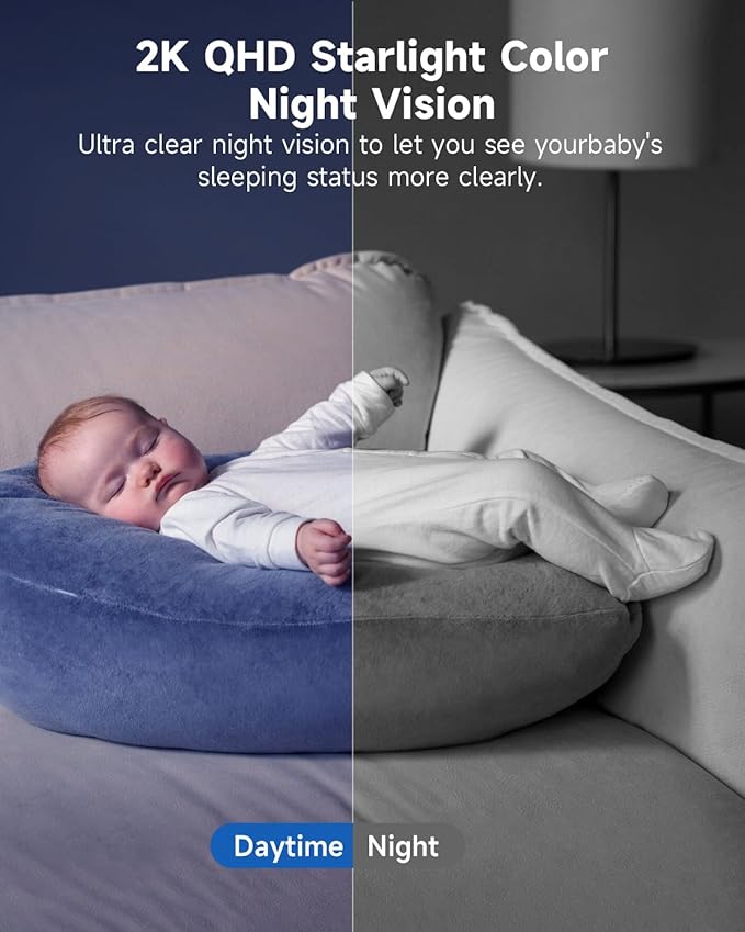 [5G & 2.4G] 2K Pan/Tilt Security Cameras for Home Security Indoor, AI Voice Change for 2-Way Talk, Motion Detection, 24/7 SD Recording/Cloud Storage, Baby Monitor/dog/Pet Camera with Phone App, 4