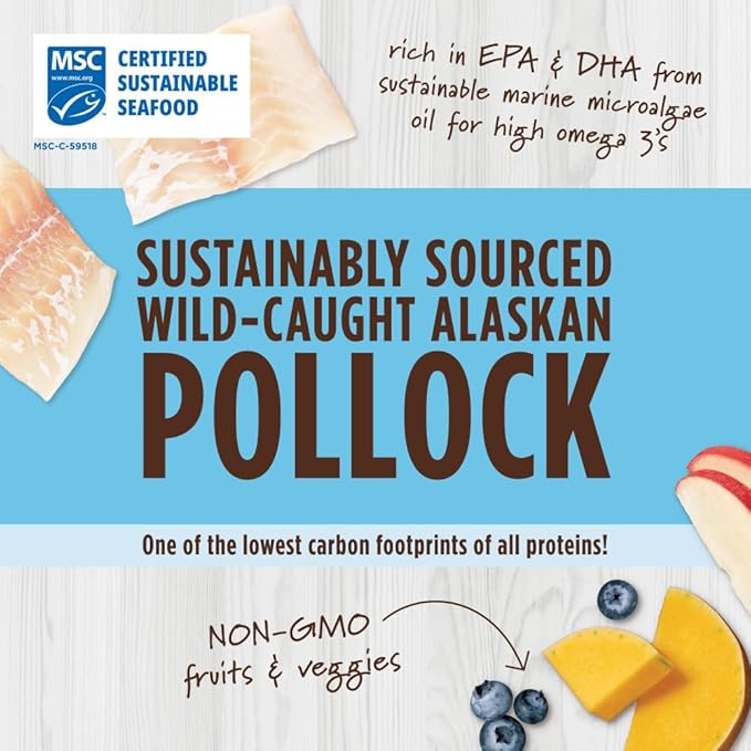 Instinct Raw Boost Mixers Freeze Dried Cat Food Topper, Grain Free - Wild-Caught Pollock, 5 oz. Bag