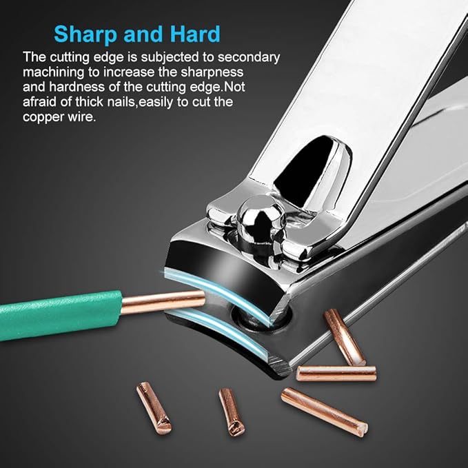 Nail Clippers Set Fingernail and Toenail Clipper Cutters, Manicure Pedicure Kit 18 Pieces Stainless Steel Professional Grooming Kits, Nail Care Tools with Luxurious Travel Case