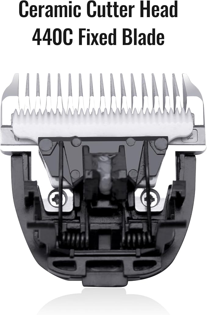 FENICE PEAK 4FC Low Noise Pet Dog Grooming Clippers Replacement Blade Ceramic Edge Detachable Steel Pet Clipper Blade with Cutting Length of 9.6mm (1 Count)