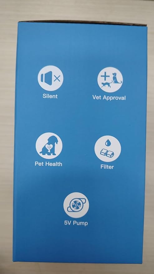 Cat Water Fountain Stainless Steel: Cat Fountain for Drinking - 88oz/2.6L Pet Water Fountain for Cats Indoor - Quiet Cats Water Bowl Dispenser - Pets Feeding & Watering Supplies - for Small Animals