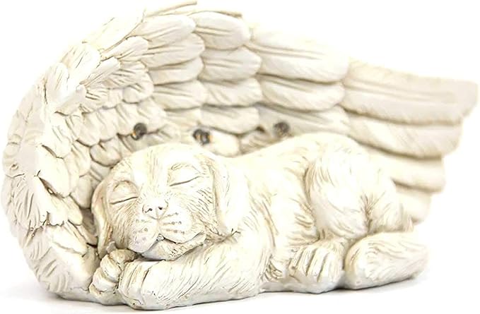 iHeartDogs Dog Memorial Gifts - Forever My Guardian Angel Garden Solar Light - Pet Memorial Stone