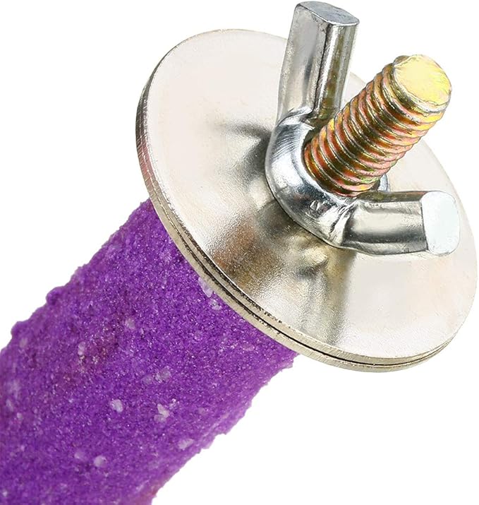 Hamiledyi Parrot Perch Stand Toy, Bird Cage Perch Toy,Natural Paw Grinding Stick for Small Parrots, Parakeets, Cockatiels, Lovebirds Chewing Stick(S)