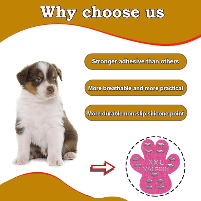 Dog Paw Protector Pads,15 Sets-60 Pads Anti-Slip Grips for Hardwood Floors,Best for Hot Pavement,Strong Self-Adhesive Traction Stickers for Senior Dog Essentials Multicolor S