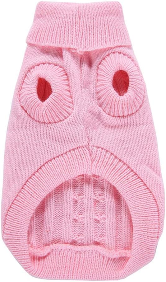 Dog Sweater, Warm & Comfortable Winter Classic Turtleneck Pet Sweater, Large, Pink