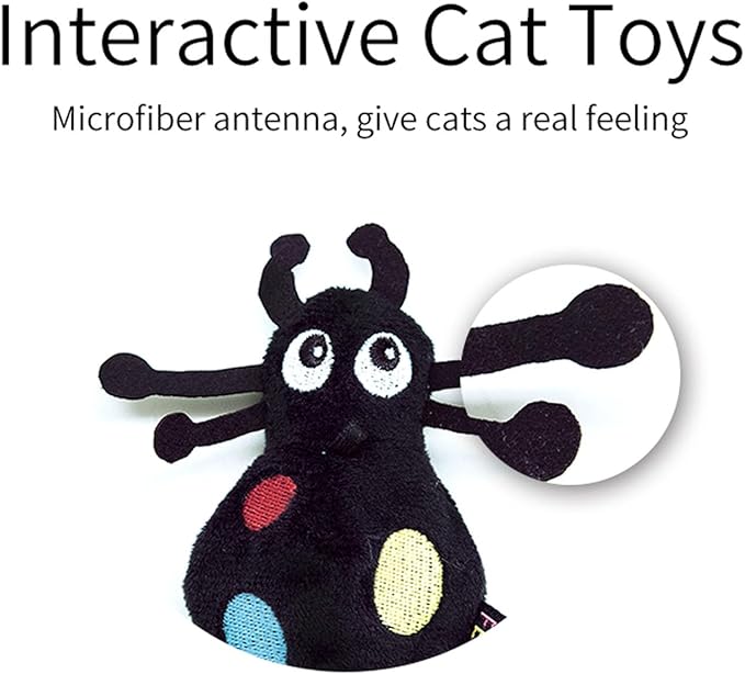 Cat Toys for Indoor Cats Satisfy Cat's Natural Hunting Instinction Catnip Soft Interactive Chirp Toys for All Breeds Indoor Cats， 3pcs （3 Pack）