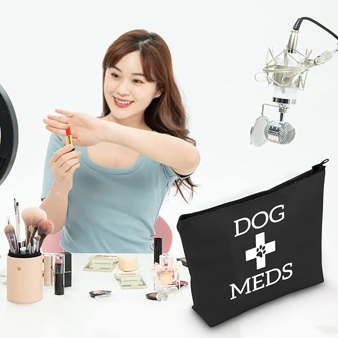 G2TUP Dog Medicine Bag - Vet Tech Gifts, Dog Essentials Storage for Travel, Camping, Car Emergency (Black)