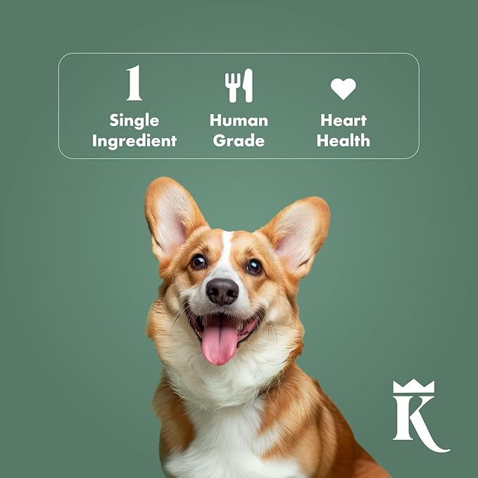 King Lou Pets - Whole Duck Hearts for Dogs and Cats - USA-Made Freeze Dried Duck Hearts - Taurine, Zinc, and Iron - 1lb Prior to Freeze Drying