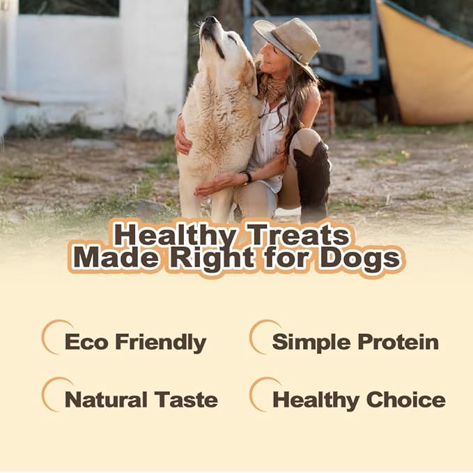 Buffalo Dog Treats Stick (M) 8oz, Natural Low-Fat Chews for Training & Rewards, Limited Ingredient, Perfect for Medium Dogs & Puppies
