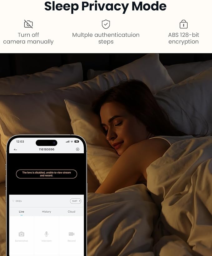 ieGeek 5MP Plug-in Indoor Camera, 5G/2.4GHz WiFi Cameras for Home Security with Phone App, Pan/Tilt Pet Camera for Baby Monitor With Motion Detection, Auto Tracking, 2 Way Audio, Night Vision (2 Pack)