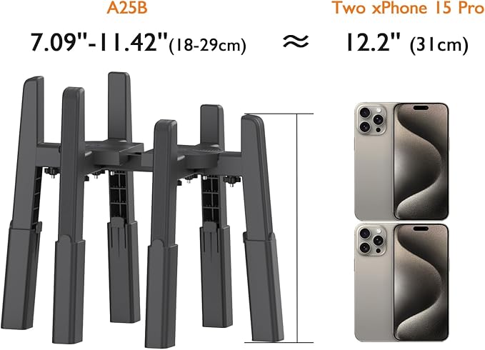 CZPET Dog Water Dispenser Stand, Holder for Pet Automatic Feeders, Width and Height Adjustable Elevated Stand for Pet Feerders, Suitable for Large Dogs [Stand Only]